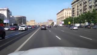 Moscow Streets Kutuzovsky Prospect Kremlin SUMMER in 4K