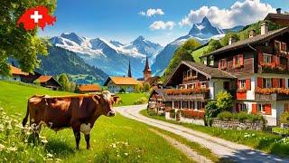 Brienz, Switzerland  The Most Beautiful Traditional Swiss Village. 4K Walking Tour