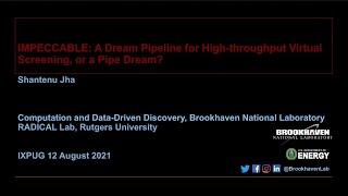 IXPUG Webinar: IMPECCABLE: A Dream Pipeline for High Throughput Virtual Screening, or a...