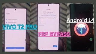 Vivo T2 pro frp bypass || Android 14