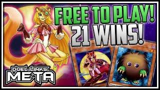 21 WINSTREAK! Free to Play Lunalights! Part 1! [Yu-Gi-Oh! Duel Links]