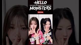 2025 BABYMONSTER 1st WORLD TOUR [HELLO MONSTERS] IN SEOUL - TICKET OPEN D-3 #shorts