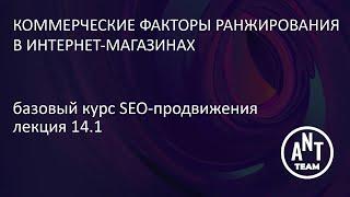 Практическое занятие. Коммерческие факторы для интернет-магазинов. Лекция 14.1