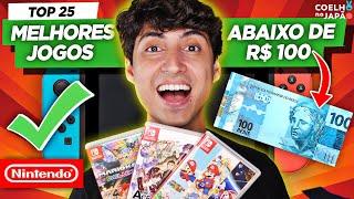 25 MELHORES JOGOS ABAIXO DE R$100 REAIS NO NINTENDO SWITCH  #NintendoBarato