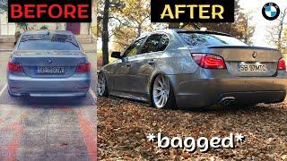 Building a Bagged BMW E60 In 5 Minutes | Project Car Transformation