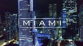 Miami, Florida By Night | 4K Drone Footage