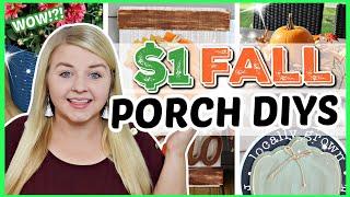 $1 DIY FALL PORCH DECOR IDEAS 2021 | Dollar Tree DIYS (Impressive Outdoor Ideas!) KraftsbyKatelyn