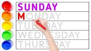 Sunday Monday Ki Spelling | Weeks name | 7 Days  of the week |days name | Lucent kids tv