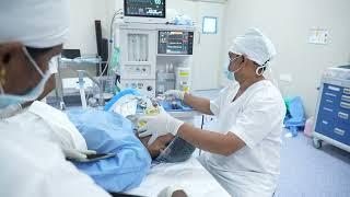 Woman Going under General Anesthesia for Jaw Surgery