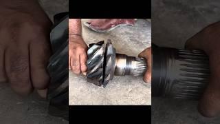 Incredible Fix! How Mechanic Rebuild a Badly Broken Pinion Tooth Like a True Pro #mechanical