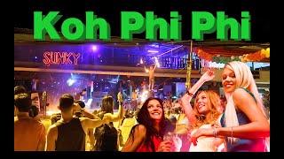 Koh Phi Phi NIGHTLIFE  | Fire Show and Beach Party