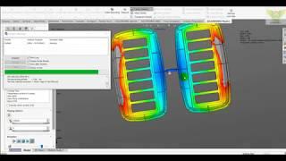 Mold Flow Analysis on Electric Switch panel Tutorials in Solidworks Plastic or Plastic Mold flow