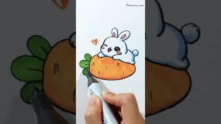 Cute Rabbit drawing #shorts