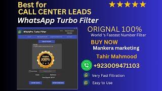 Turbo Filter V10 .Best Software for numbers filter .