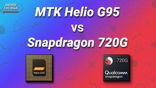 MTK HELIO G95 vs SNAPDRAGON 720G PUBG TEST | Antutu 8 Geekbench 5 Which one is better? [Hindi]