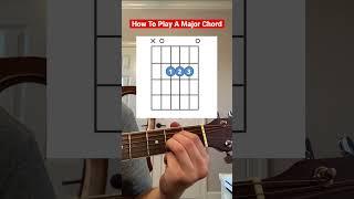 How To Play A Major Chord On Guitar | Easy Guitar Tutorial #shorts