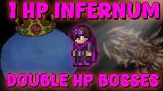 1HP Infernum but bosses have double HP ("face reveal")