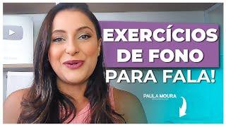 Exercícios para ajudar criança com dificuldade na fala!