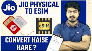 Jio esim activation at home | jio physical sim to esim process in Iphone/Android