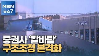 자금시장 경색에 증권사 '칼바람'…구조조정 본격화 [MBN 뉴스7]