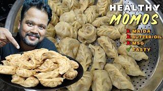 Healthy Momos Recipe | Mushroom and Paneer Momos Recipe | Healthy Veg Momos Recipe | Suji Momos