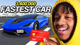 SPENDING 3,400,000 FOR THE FASTEST CAR IN ROBLOX GREENVILLE