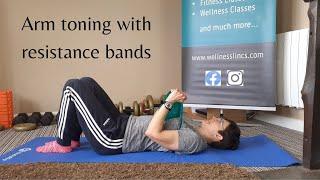 Arm toning exercises with resistance bands