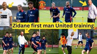 ZIDANE'S EXPLOSIVE FIRST TRAINING AT MANCHESTER UTD!  ZIRKZEE, UGARTE, RASHFORD, MAZRAOUI READY 