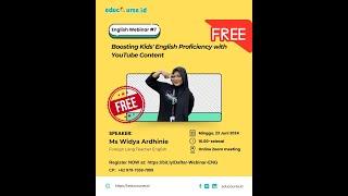 [Webinar English]  Boosting Kids' English Proficiency with YouTube Content 