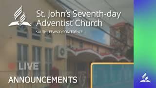 St. John's Seventh-day Adventist Church Notices 27_07_2024