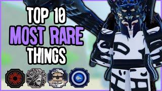 Top 10 MOST RARE Items in Shinobi Life 2 | Shindo Life Tier List