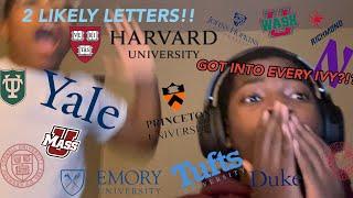 COLLEGE DECISIONS REACTIONS 2024 | **2 LIKELY LETTERS** (Harvard, Yale, Princeton, Duke, T20…)