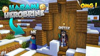 I Became Herobrine To Troll My Cute Sister in Minecraft!