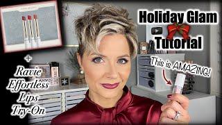 Holiday Glam Makeup Tutorial + Ravie Beauty Effortless Lips Try-On