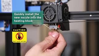 How to replace the nozzle of Anet ET4/ET5 3D printer