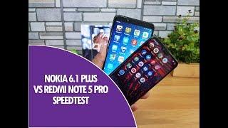 Nokia 6.1 Plus vs Xiaomi Redmi Note 5 Pro Speedtest Comparison