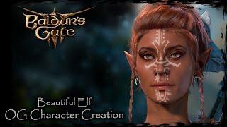 BALDUR'S GATE 3 || Beautiful Elf [Original Character #206] - Female Character Creation