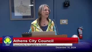 Athens City Council - December 16, 2024