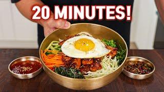 Truuuust Me! This Is The Easiest Bibimbap Of All Time l Chicken Bibimbap in 20 Minutes & 3 Sauces