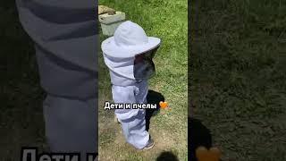 Созданы в этом мире друг для друга! Заводите пчёл и детей #пчеловодство #мёд  #обучение #дети