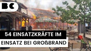 Großbrand in Karls Erlebnis-Dorf in Elstal