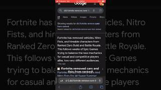 #fortnite removed cars and fists from ranked #letsgoooo #ranked #gaming #like #subscribe