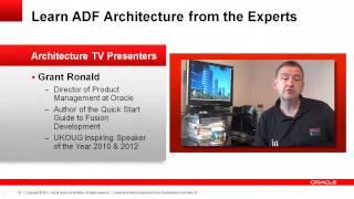 This is ADF Architecture TV