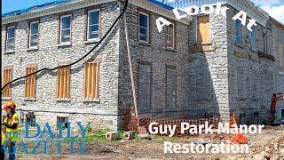 A tour of the restoration process of Amsterdam's Guy Park Manor built in 1774