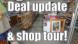 Hoarder Deceased Estate Shed Part 3. An Update on Unpacking, a Quick Shop Tour & Merry Christmas!