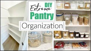 DIY PANTRY ORGANIZATION | How To Organize Your Pantry / Clean & Organize With Me