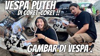 VESPA PUTEH DI CORET-CORET !! GAMBAR TOKOH DI VESPA #MENOLAKLUPA