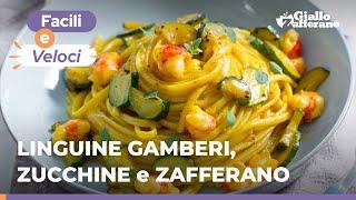 SHRIMP, ZUCCHINI, AND SAFFRON LINGUINE – The perfect mix of flavors! 