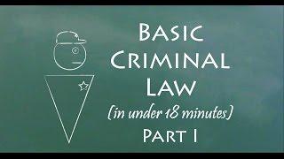 Understand Criminal Law in 18 Minutes (Part I)