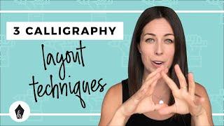 How To Layout Your Calligraphy Quotes - 3 Easy Techniques For Beginners!